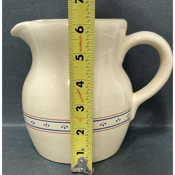 Lilian Vernon Country Flowers Decorative Ceramic Pitcher 6 1/2" Tall - Picture 3 of 11